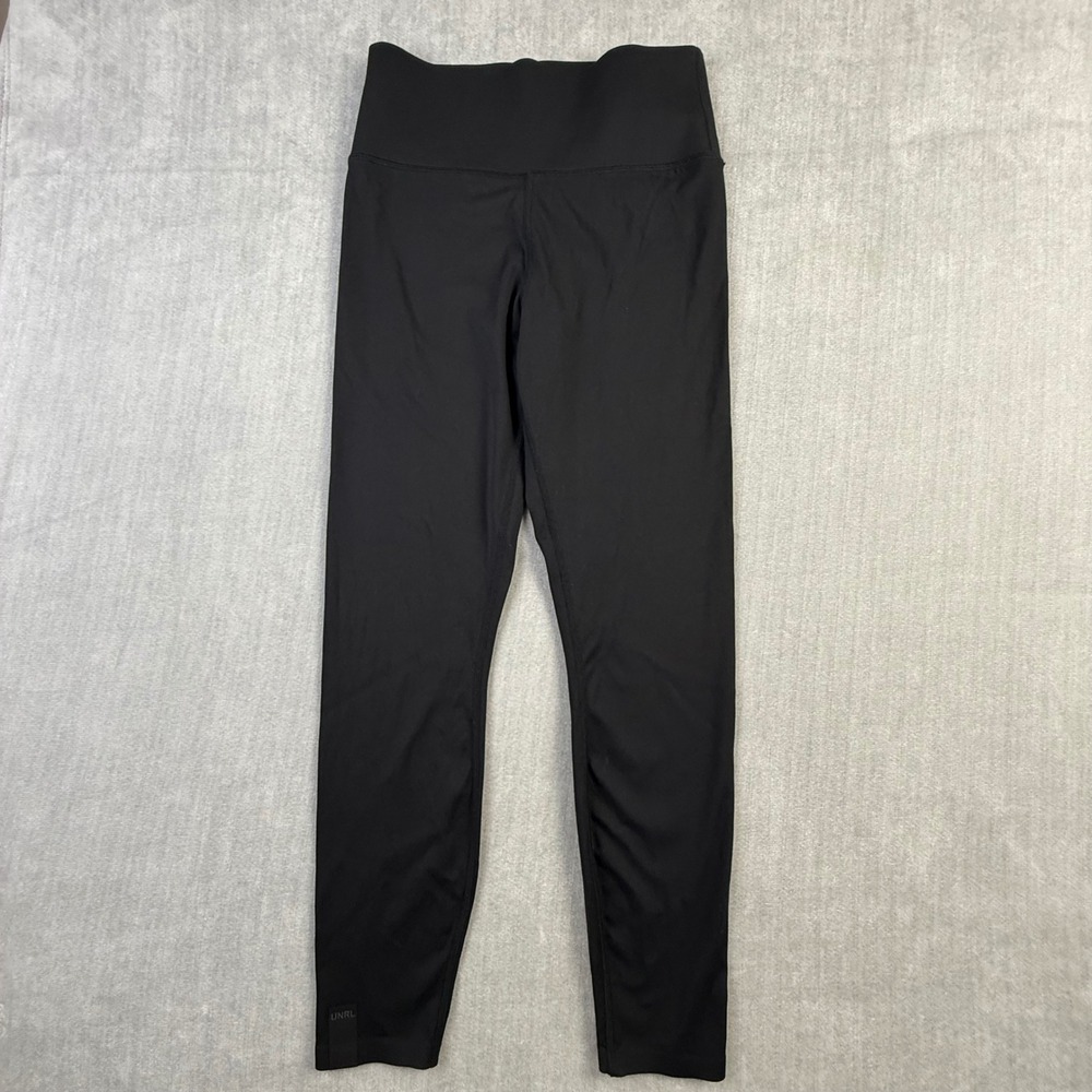 UNRL Womens Black High Rise Performance Leggings Athletic Yoga Pants Size Small